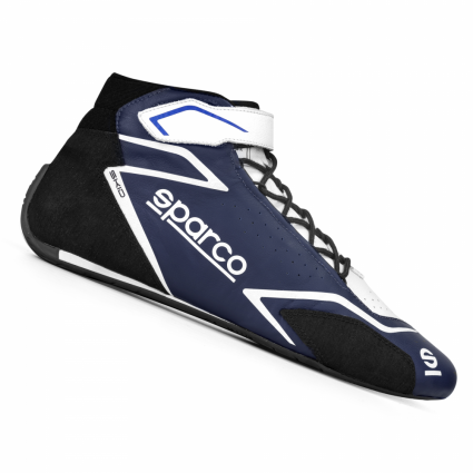 Sparco Skid Race Boots Blue/White