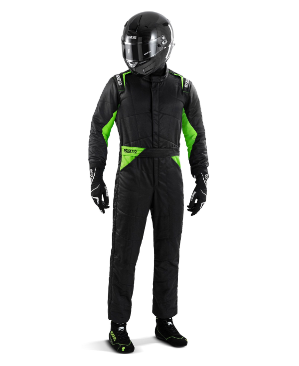 Sparco Sprint (R566)Race Suit - Black/Green