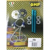 OMP Blue Aluminium Bonnet Pin Kit