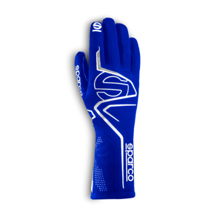 Sparco Lap Race Gloves - Blue/White