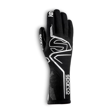 Sparco Lap Race Gloves - Black/White