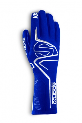 Sparco Lap Race Gloves - Blue/White