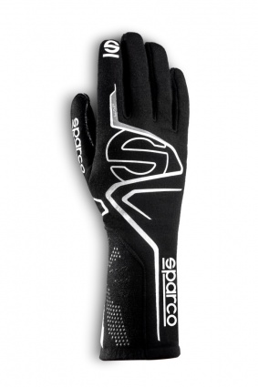Sparco Lap Race Gloves - Black/White