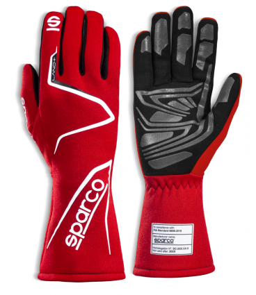 Sparco Land + Race Gloves Red