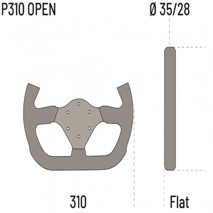 パーツ sparco P310 OPEN Sparco P310 Open Steering Wheel | Rallynuts