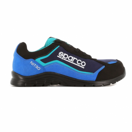 Sparco Nitro S3 Low Cut Safety Shoe Black / Light Blue