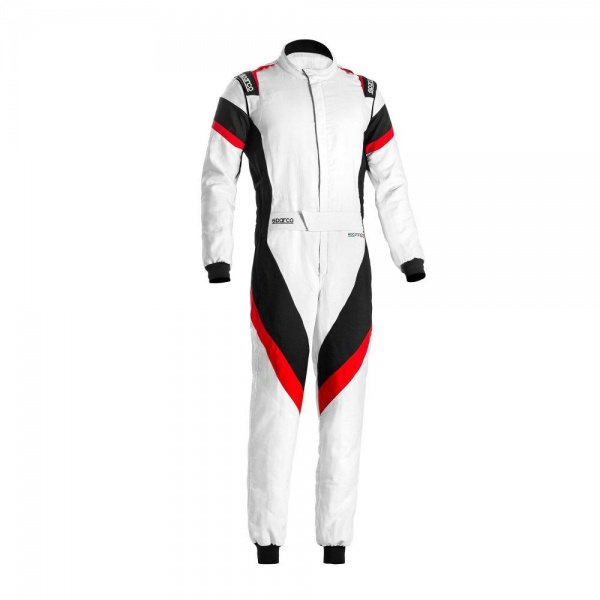 Sparco Victory 360 Race Suit - White/Black/Red