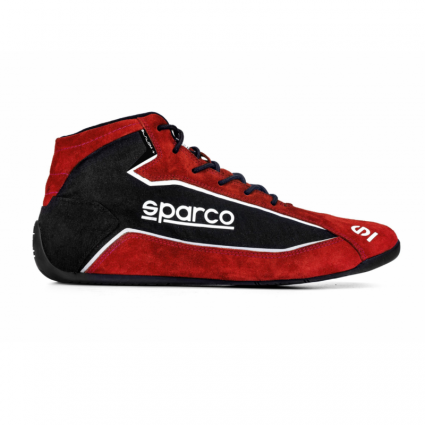 Sparco Slalom + Fabric and Suede Race Boots Red/Black
