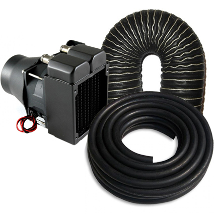 Rallynuts 2.2Kw 12v Micro Heater & Hose Package