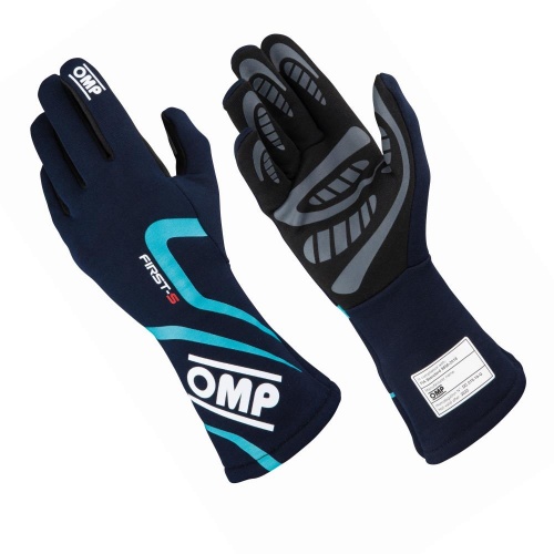 OMP First-S Gloves - Navy Blue/Tiffany