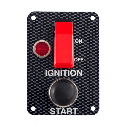 Grayston Ignition Starter Switch Panel Carbon