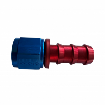 -10JIC for 5/8'' hose, red/blue anodized-Aeroquip aluminium
