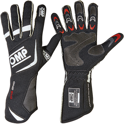 OMP One Evo Race Gloves Black/White
