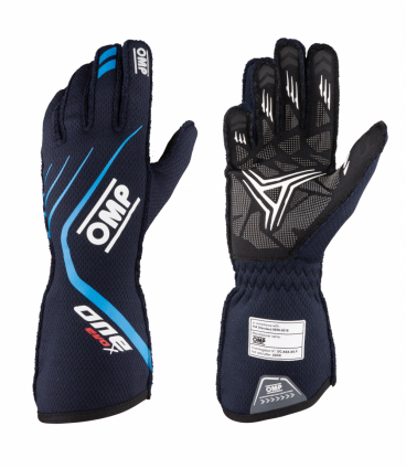 OMP One Evo X Gloves Blue/Cyan