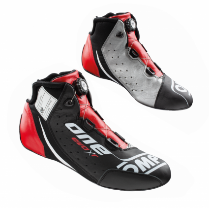 OMP One Evo X R Shoes Black/Silver/Red