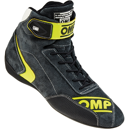 OMP First Evo Race Boots Anthracite/Fluro Yellow