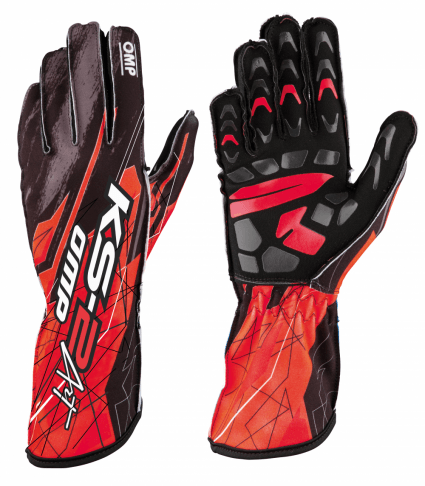 OMP KS-2 ART Gloves Black/Red