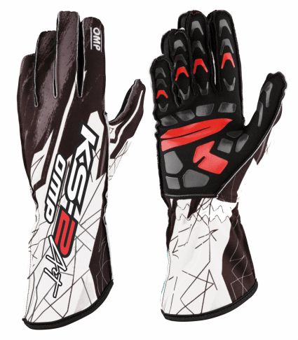 OMP KS-2 ART Gloves Black/White