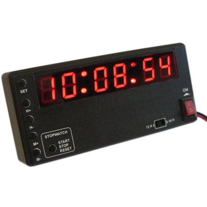 PitKing Multi Function Digital Clock/ Stopwatch & Adhesive Mount -  Rally/Race