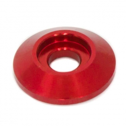 Motamec M6 Load Spreading Cone Washer - 6mm Socket Cap Bolt Support Red Alloy