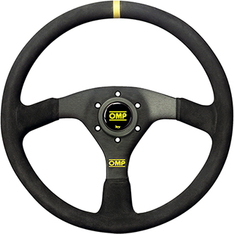 OMP Velocita Steering Wheel 380mm Black Suede