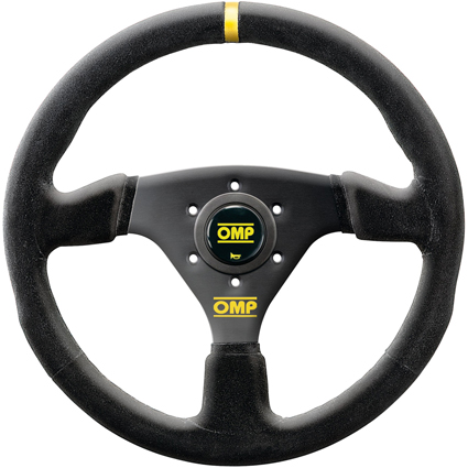 OMP Targa Steering Wheel Black Suede