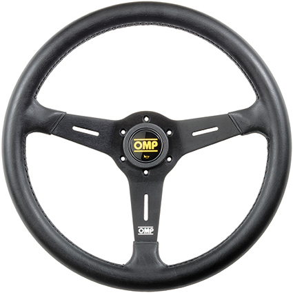 OMP Sand Steering Wheel Black PU