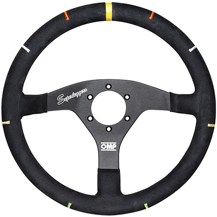 OMP Recce Superleggero Steering Wheel Black Suede