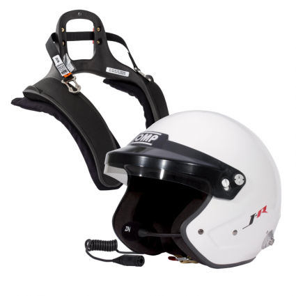 OMP J-Rally Helmet & Stand 21 Club 3 HANS Package