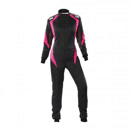 OMP First Elle my2020 FIA Race Suit Black/Fuchsia