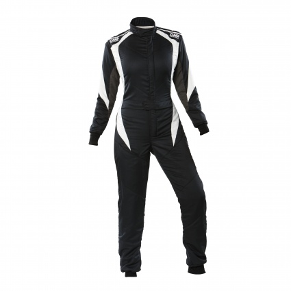 OMP First Elle my2020 FIA Race Suit Black/White