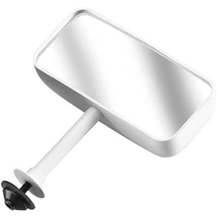 Racetech F1 Fixed White Rear View Mirror