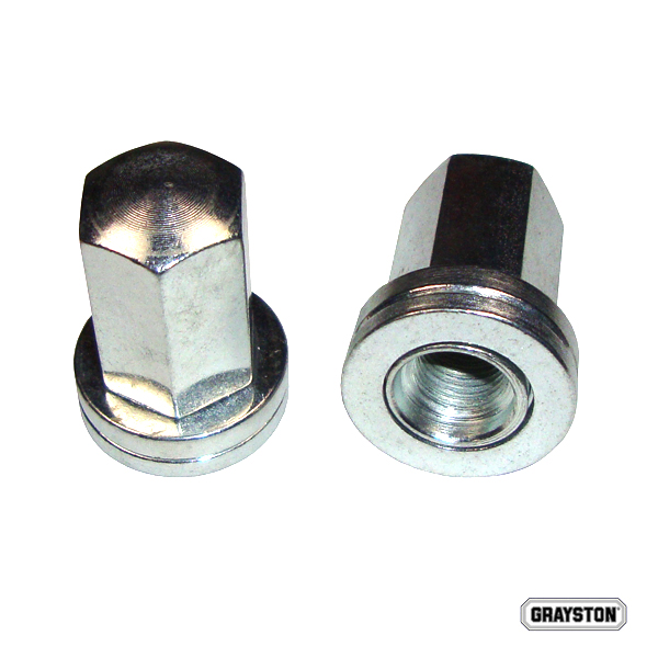 Peugeot Competition Wheel Nuts M12 x 1.25 BZP Closed Wheel Nuts