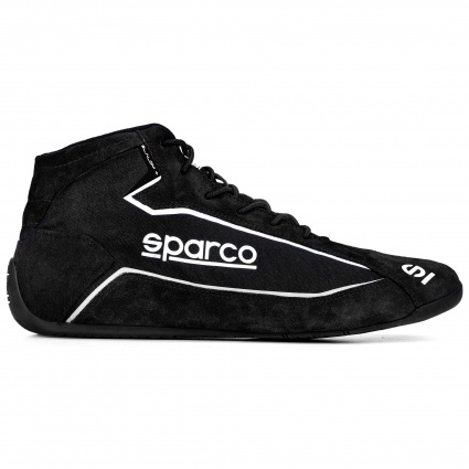 Sparco Slalom + Fabric and Suede Race Boots Black