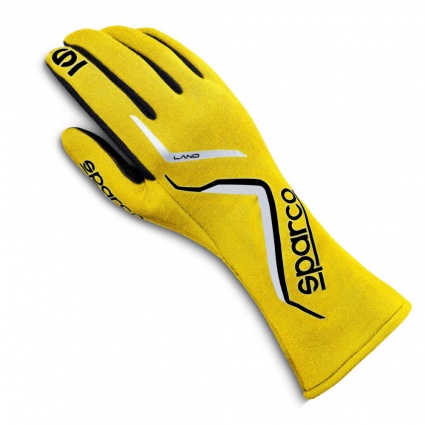 Sparco Land Race Gloves - Yellow - Clearance