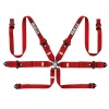 Sparco 04818RH1 Saloon 6 Point Harness - Red - 2021 Dated
