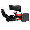 Sparco Evolve GP Sim Racing Cockpit With Gaming PC Setup and 49” Curved Monitor