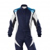 OMP First Evo my2020 Race Suit Navy Blue/White/Cyan