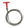 'T' Red Handle Pull Cable 3m Long - Stainless Steel