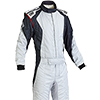 OMP First Evo Race Suit Silver/Black