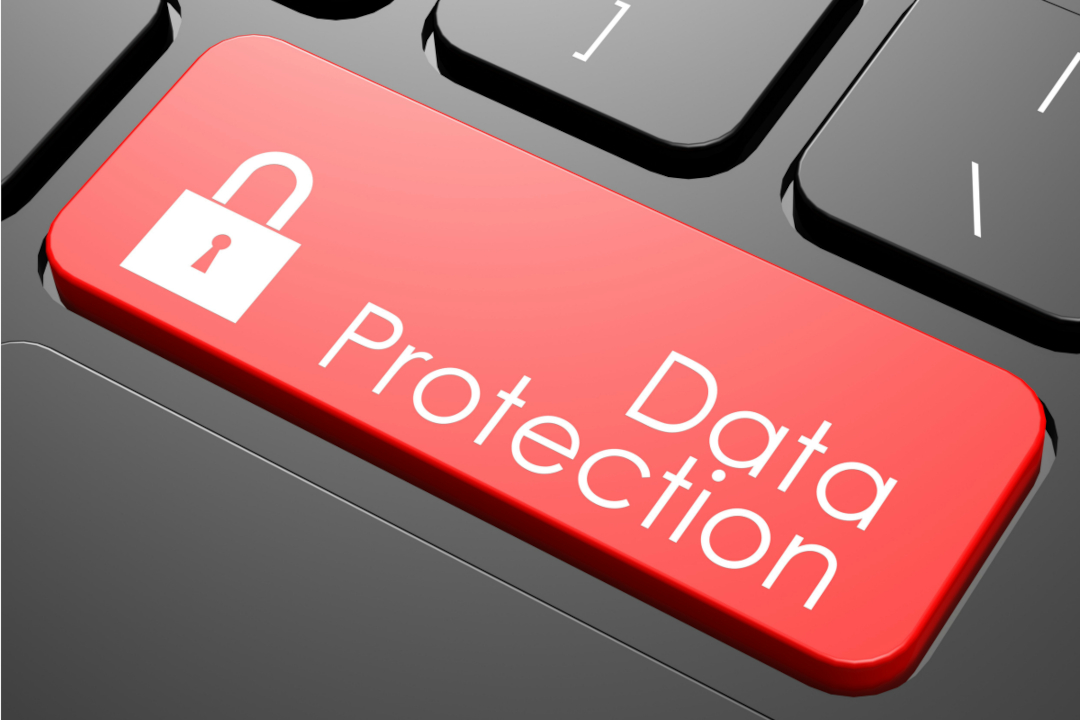 Image of a Keyboard with Data Protection Button