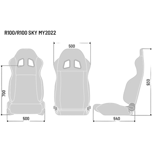 00901403 Sparco R100 Seat - Image 1