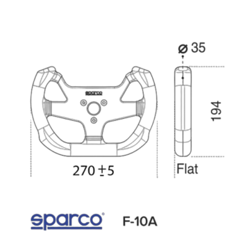 Sparco Steering Wheel F - 10A Suede Black