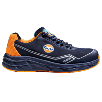 07545GUBMAF 07545GU Sparco Indy Mirage Gulf S1PS Safety Shoes - Blue Marine Fluro Orange - 01