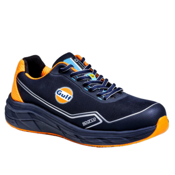 07545GUBMAF 07545GU Sparco Indy Mirage Gulf S1PS Safety Shoes - Blue Marine Fluro Orange