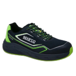 Sparco IMPULSE ESD S1PS Safety Shoes - Navy Blue/Fluro Green