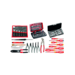 Facom 69-piece set of electricians tools - metal toolbox 2132.EL31