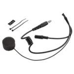 Radio helmet communication kit for full face helmets, ideal for motorsport safety and team communication. Easy to install with microphone and wiring for seamless race communication.