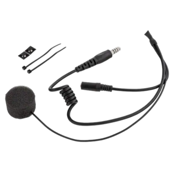 Radio helmet communication kit for full face helmets, ideal for motorsport safety and team communication. Easy to install with microphone and wiring for seamless race communication.
