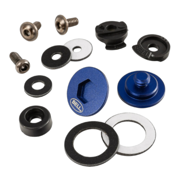 BEL2020012 Bell Visor Pivot Screw Kit (10 Series) - Blue